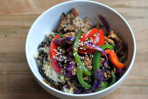 Brown Rice and Turkey Sausage Bowl