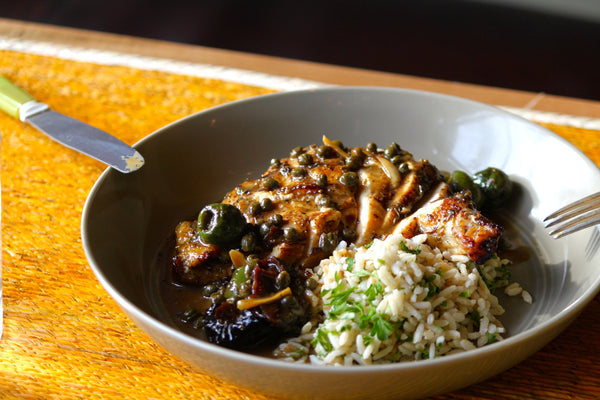 Chicken with Prunes and Olives